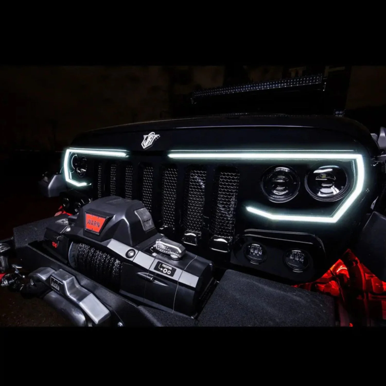 Oracle Lighting Vector Series Full LED Grille 18-23 Jeep Wrangler JL/Gladiator JT - Image 3