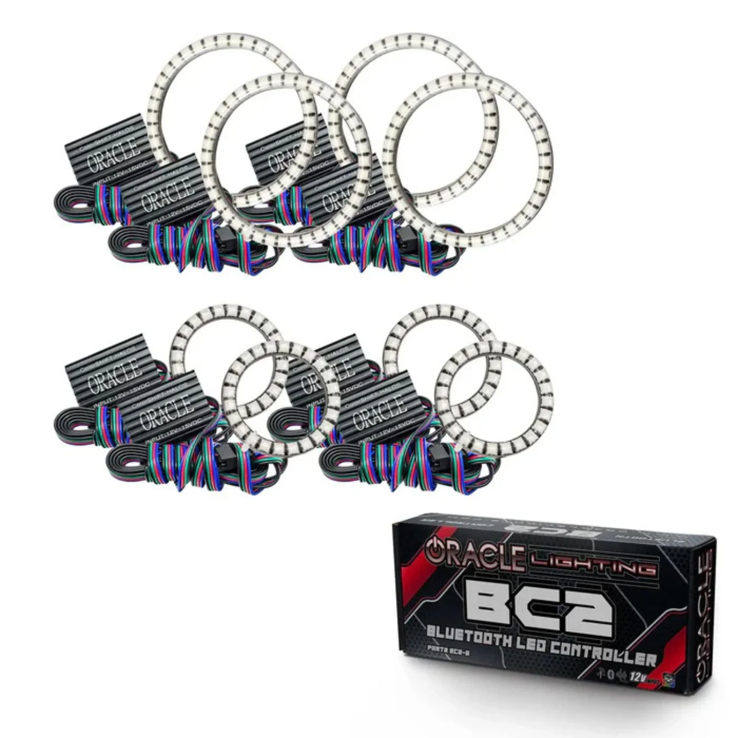 Oracle Lighting Vector Series Grille LED Halo Kit 18-23 Jeep Wrangler JL/Gladiator JT - Image 6