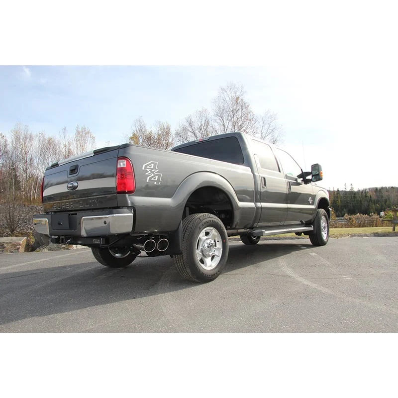 MBRP Armor Plus 4" DPF-Back Dual Outlet Single Side Exit Exhaust System 11-16 Ford 6.7L Powerstroke - Image 2