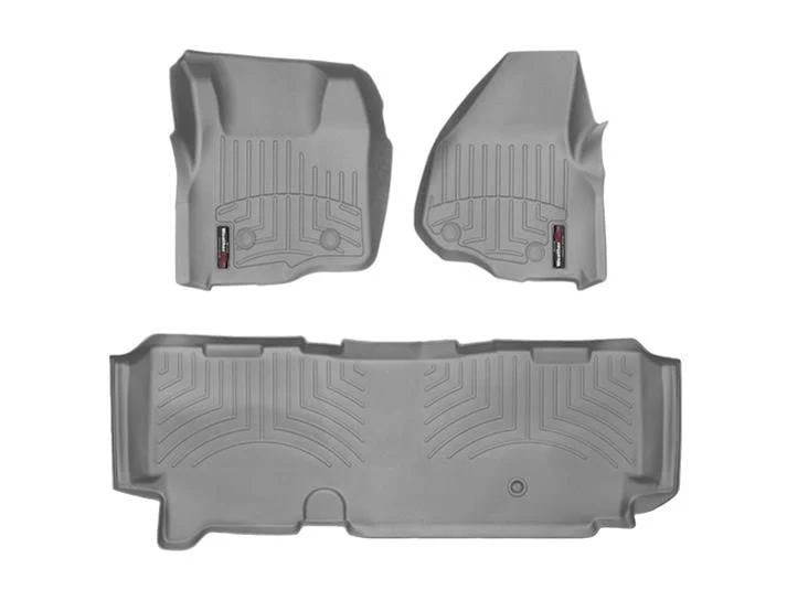 WeatherTech DigitalFit Floor Liner Set (w/ 2 Piece Front) 11-12 Ford SuperDuty Extended Cab - Image 8