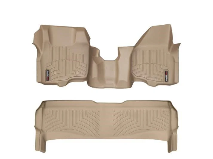 WeatherTech DigitalFit Floor Liner Set (w/Over the Hump Front) 11-12 Ford SuperDuty Crew Cab - Image 8