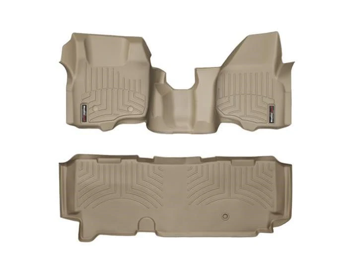 WeatherTech DigitalFit Floor Liner Set (w/Over the Hump Front) 11-12 Ford SuperDuty Extended Cab - Image 7