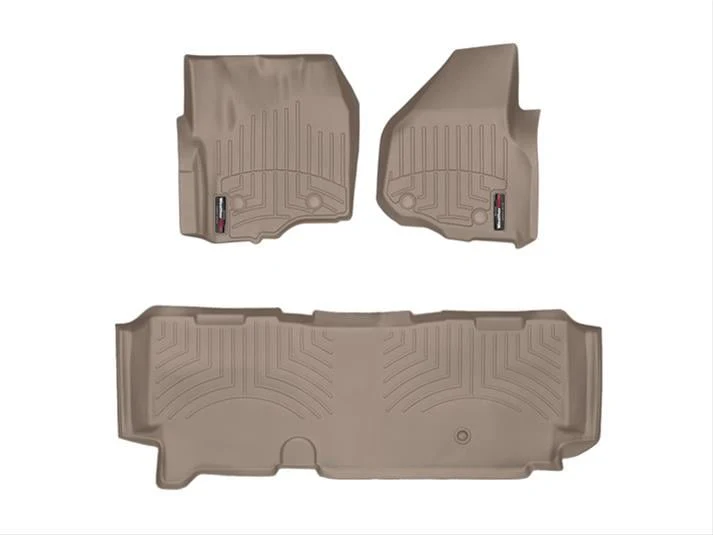 WeatherTech DigitalFit Floor Liner Set (w/ 2 Piece Front) 12-16 Ford SuperDuty Extended Cab - Image 7