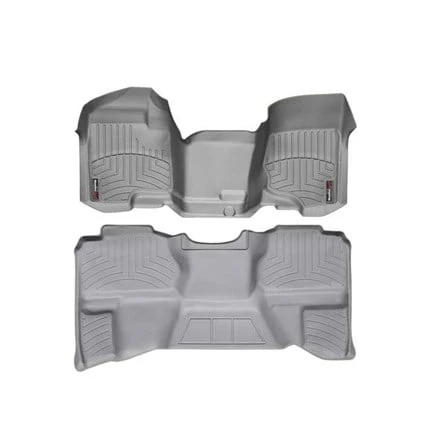 WeatherTech DigitalFit Floor Liner Set (Over Hump Front) 07.5-14 Chevy Silverado / GMC Sierra Ext - Image 7