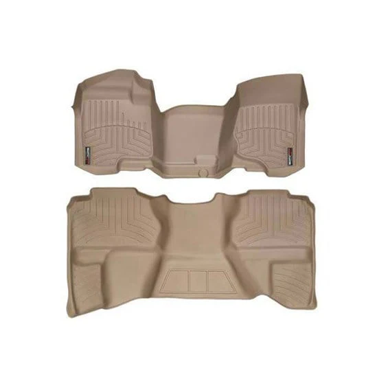 WeatherTech DigitalFit Floor Liner Set (Over Hump Front) 07.5-14 Chevy Silverado / GMC Sierra Ext - Image 8