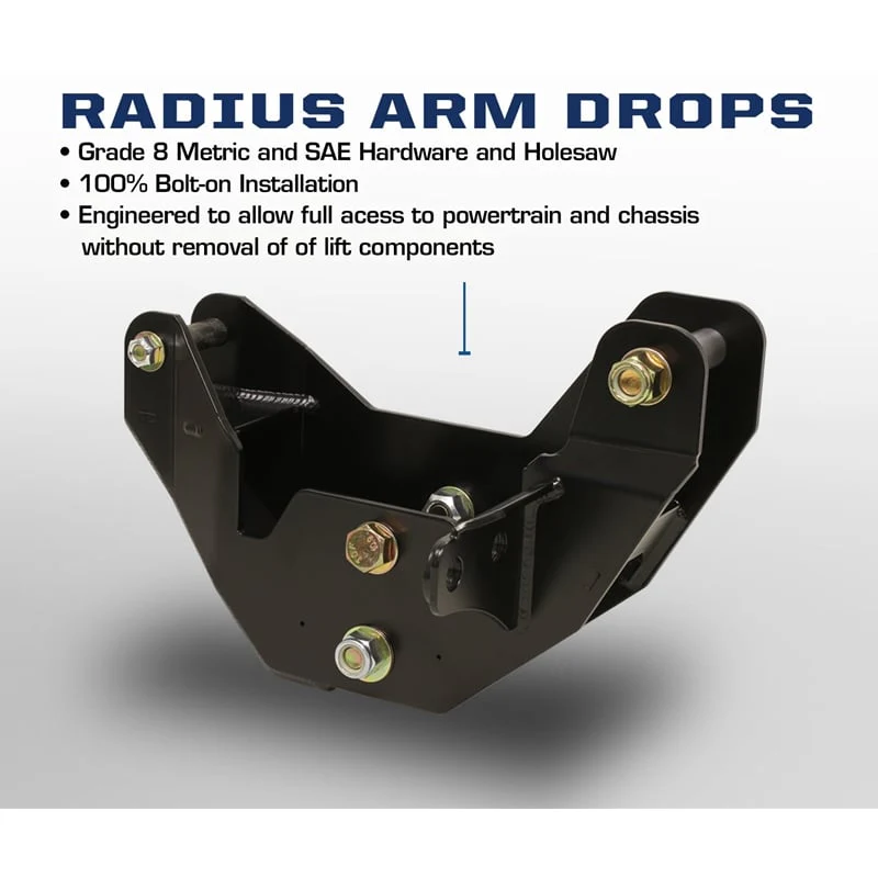 Carli Radius Arm Drops 14-25 Ram 2500 | 13-25 Ram 3500 - Image 2