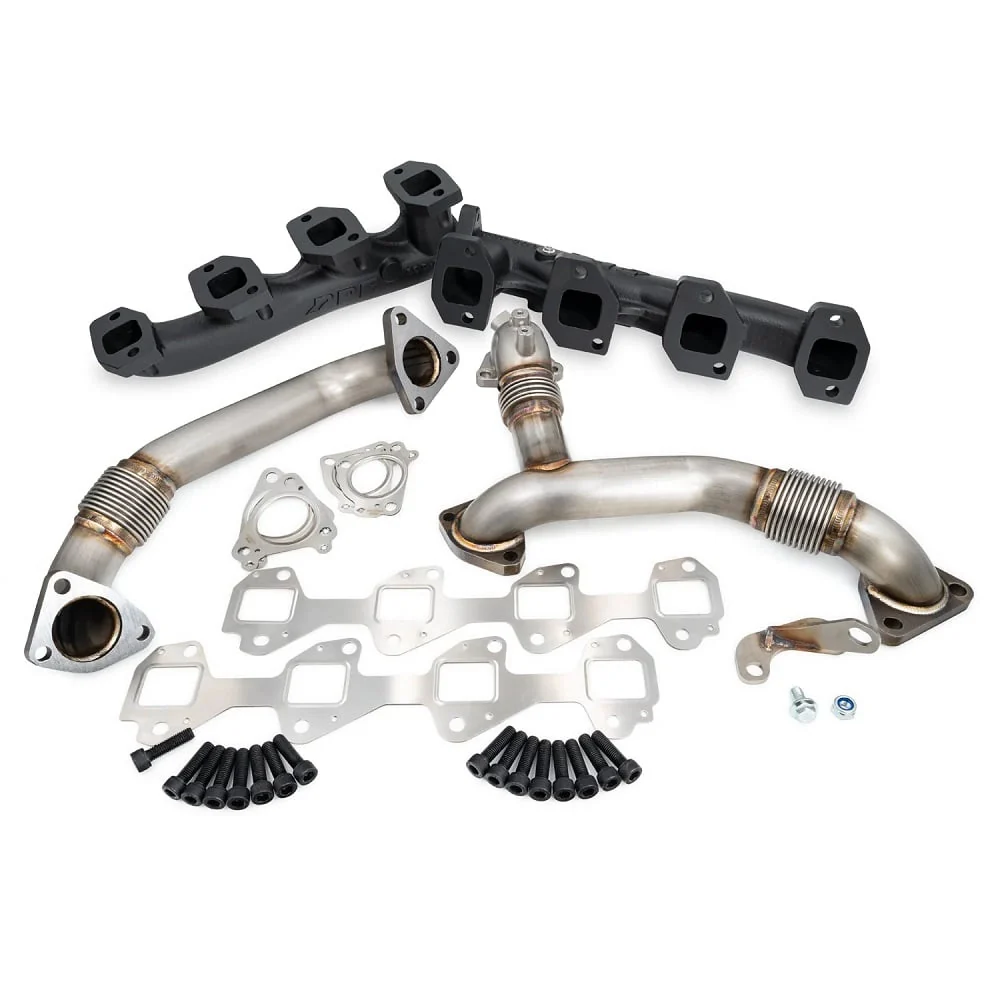 PPE High-Flow Exhaust Manifolds with Up-Pipes 11-16 GM 6.6L Duramax LML - Image 4