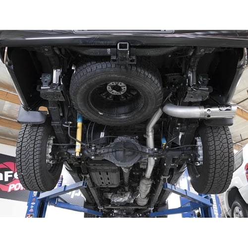 AFE Large Bore HD 4" Stainless Exhaust w/ Polished Tip 16-19 Nissan Titan XD 5.0L Cummins - Image 9