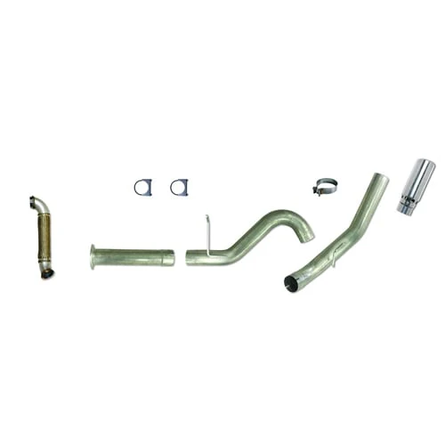 Diamond Eye 4" Aluminized DPF Back Exhaust Kit with Turbo Direct Pipe 07.5-10 6.6L GM Duramax LMM - Image 2
