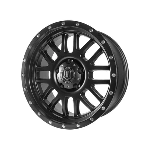 ICON Alloys 20" ALPHA Satin Black Wheel 8x180 Bolt Pattern - Image 2