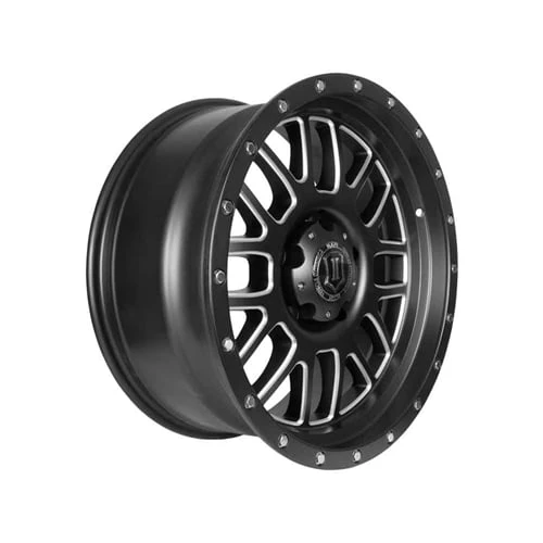 ICON Alloys 20" ALPHA Satin Black with Milled Windows Wheel 8x6.5 Bolt Pattern - Image 5