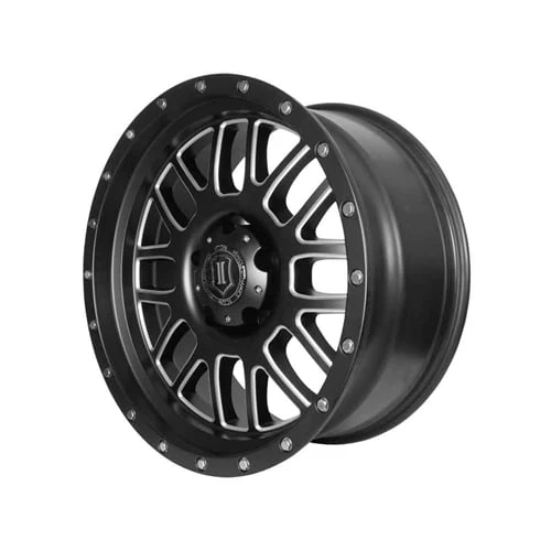 ICON Alloys 20" ALPHA Satin Black with Milled Windows Wheel 8x170 Bolt Pattern - Image 3