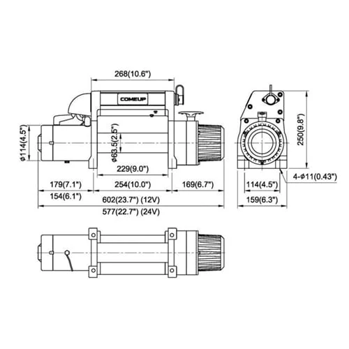 ComeUp 856363 DV-9i 9,000 Lbs. Winch - Image 2