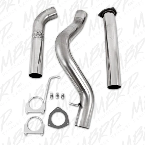 MBRP Armor Plus 4" DPF Back Stainless Exhaust System without Muffler 07.5-10 GM 6.6L Duramax LMM - Image 4