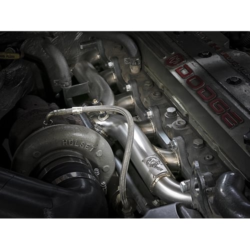 AFE Twisted Steel T4 304 Stainless Exhaust Header 98.5-02 Dodge 5.9L Cummins - Image 6