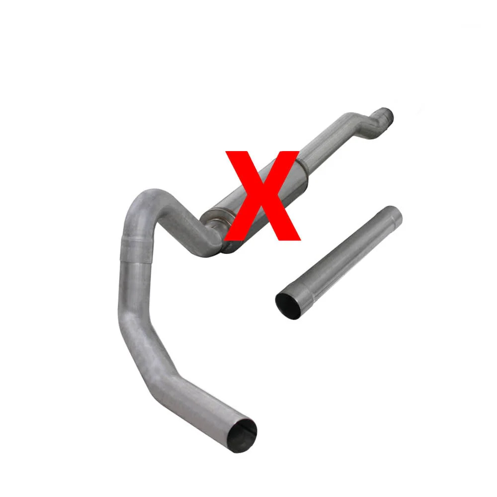 Diamond Eye 4" Aluminized Cat Back Single 03-05 6.0L Ford Powerstroke Excursion K4354A - Image 2
