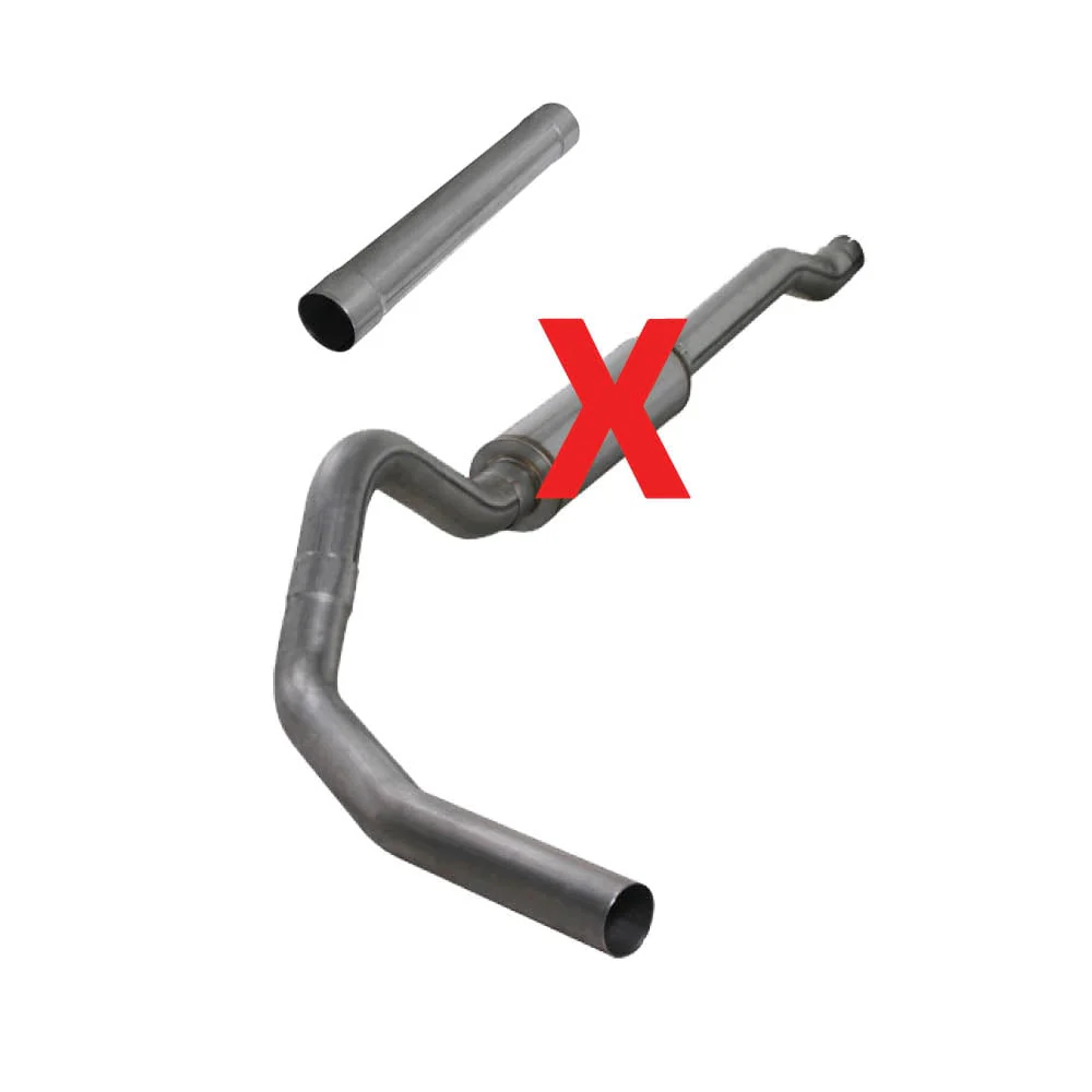 Diamond Eye 4" Stainless Steel Cat Back Single 03-07 6.0L Ford Powerstroke K4338S - Image 2