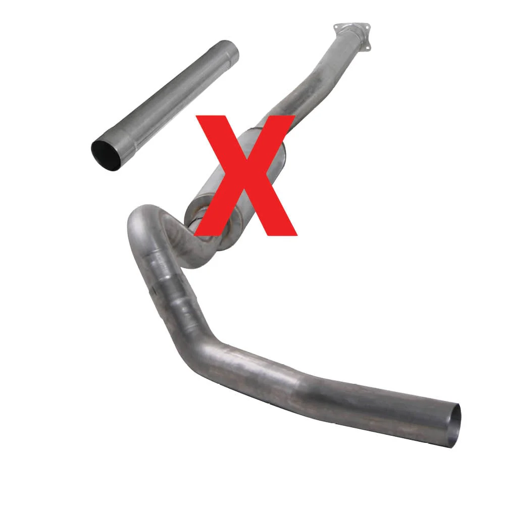 Diamond Eye 4" Stainless Steel Cat-Back Single Outlet Exhaust 04.5-05 6.6L LLY Duramax K4110S - Image 2