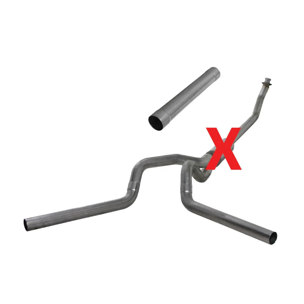Diamond Eye 4" Stainless Steel Turbo Back Dual Outlet Exhaust 98.5-02 Dodge 5.9L Cummins K4214S - Image 3
