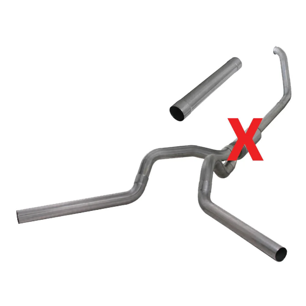 Diamond Eye 4" Stainless Steel Turbo Back Dual Outlet Exhaust 00-03 7.3L Ford Powerstroke - Image 2