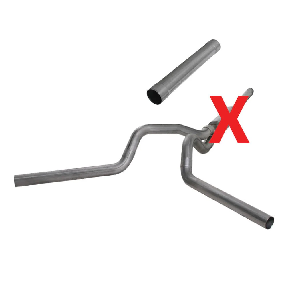 Diamond Eye 4" Stainless Steel Cat Back Dual Exhaust 94-97 7.3L Ford Powerstroke K4312S - Image 3