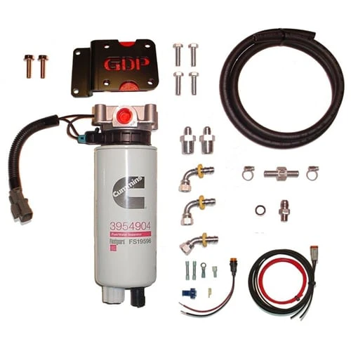 GDP MK-7 High Flow Fuel Filter (Heated) + Big Line Kit 98.5-02 Dodge 5.9L Cummins - Image 2