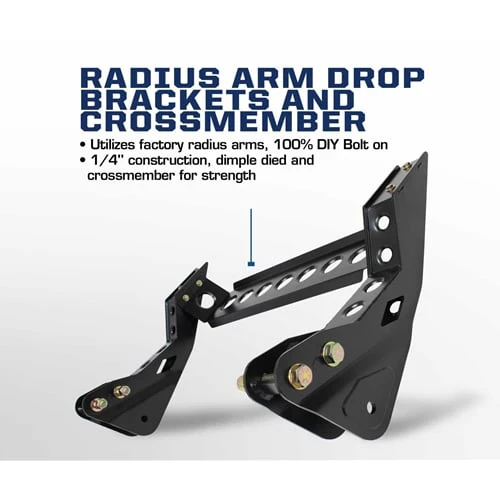 Carli Radius Arm Drop Bracket 05-16 Ford SuperDuty - Image 2