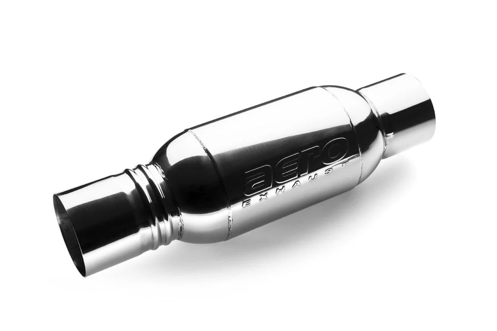Aeroturbine Non-Resonated 4.0" In x 4.0" Out Muffler 4040 - Image 2