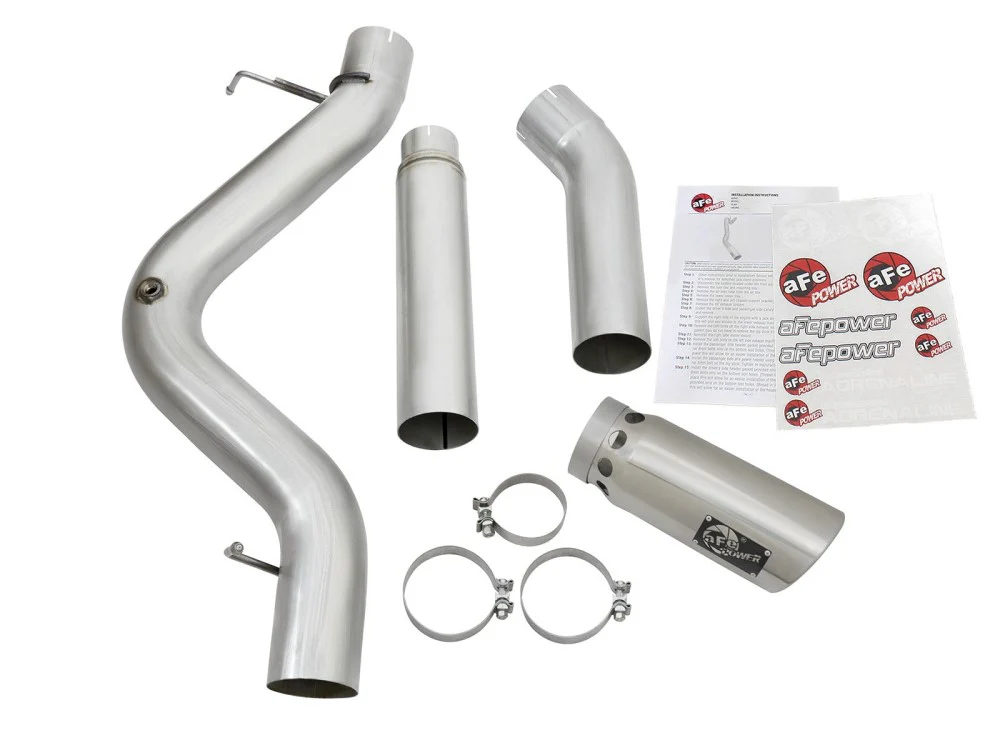 AFE ATLAS 5" Aluminized Steel DPF-Back Exhaust System 2016 GM 6.6L LML Duramax - Image 2