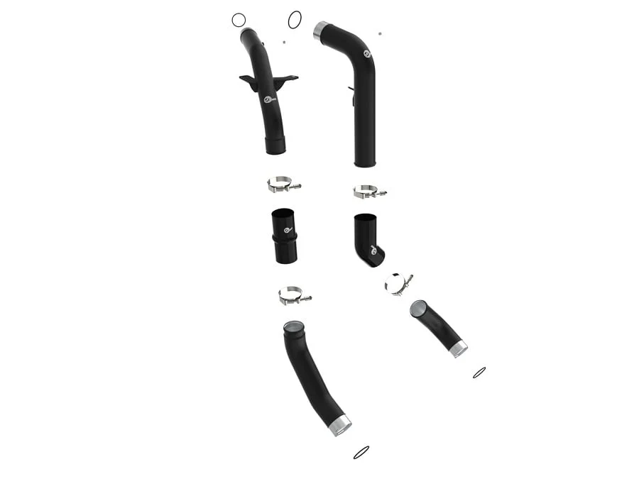 AFE BladeRunner Black Aluminum Charge Pipes 20-23 Ram 1500 3.0L EcoDiesel - Image 2