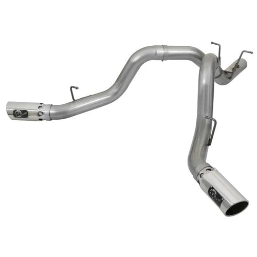 AFE Large Bore-HD 4" Stainless Dual Exhaust 17-19 GM 6.6L Duramax L5P - Image 2