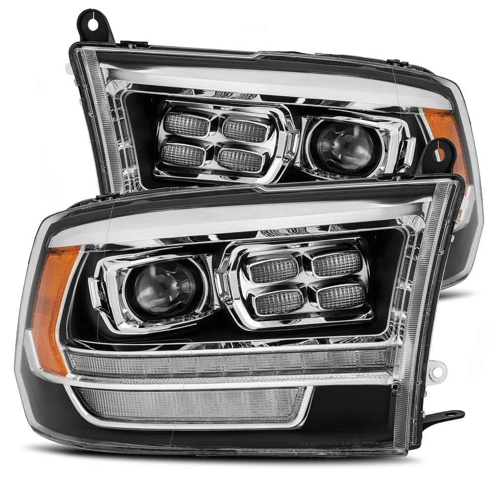 Alpharex LUXX-Series LED Projector Headlights 10-18 Dodge Ram 2500 / 3500
