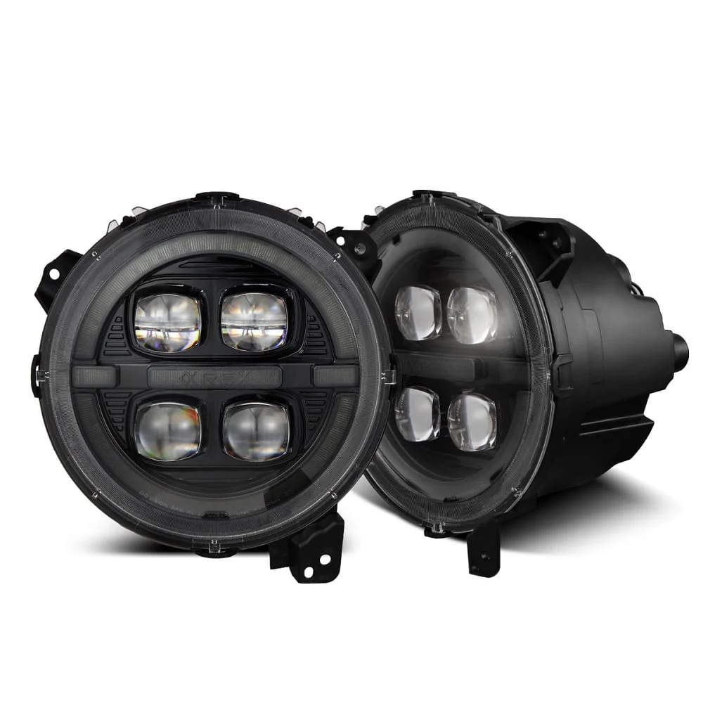 Alpharex NOVA-Series LED Projector Headlights 18-23 Jeep Wrangler JL / Gladiator JT - Image 2