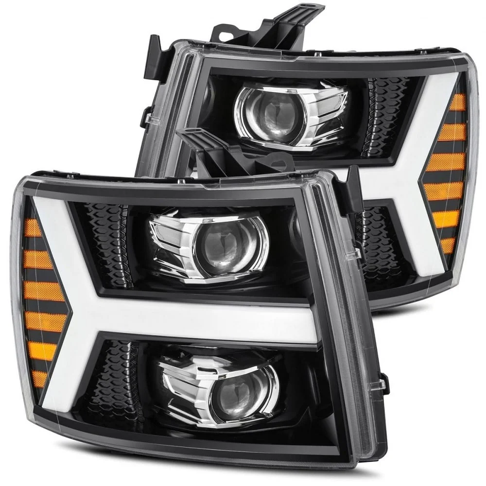 Alpharex PRO-Series Halogen Projector Headlights 07.5-14 Chevrolet 2500HD / 3500 - Image 3
