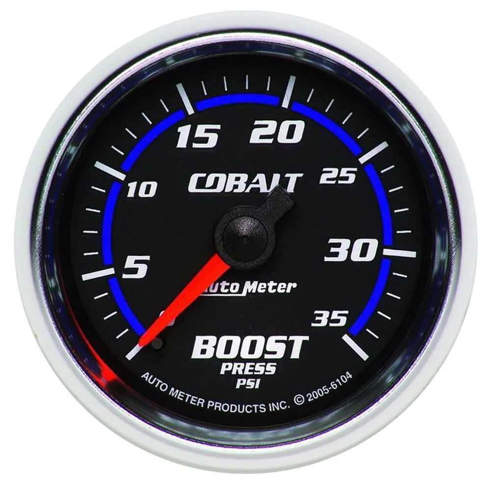 Auto Meter 2-1/16" Cobalt Boost Gauge | 0-35 PSI | 0-60 PSI | 0-100 PSI - Image 2