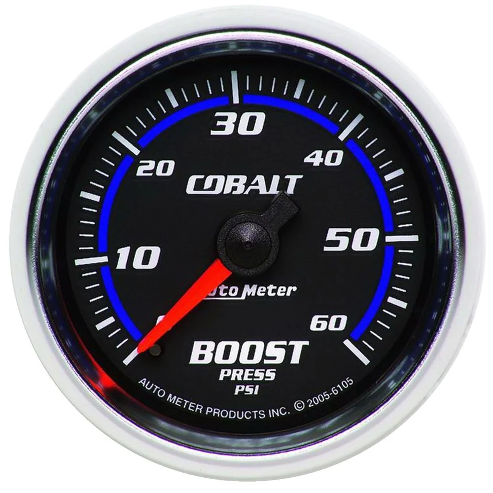 Auto Meter 2-1/16" Cobalt Boost Gauge | 0-35 PSI | 0-60 PSI | 0-100 PSI - Image 3