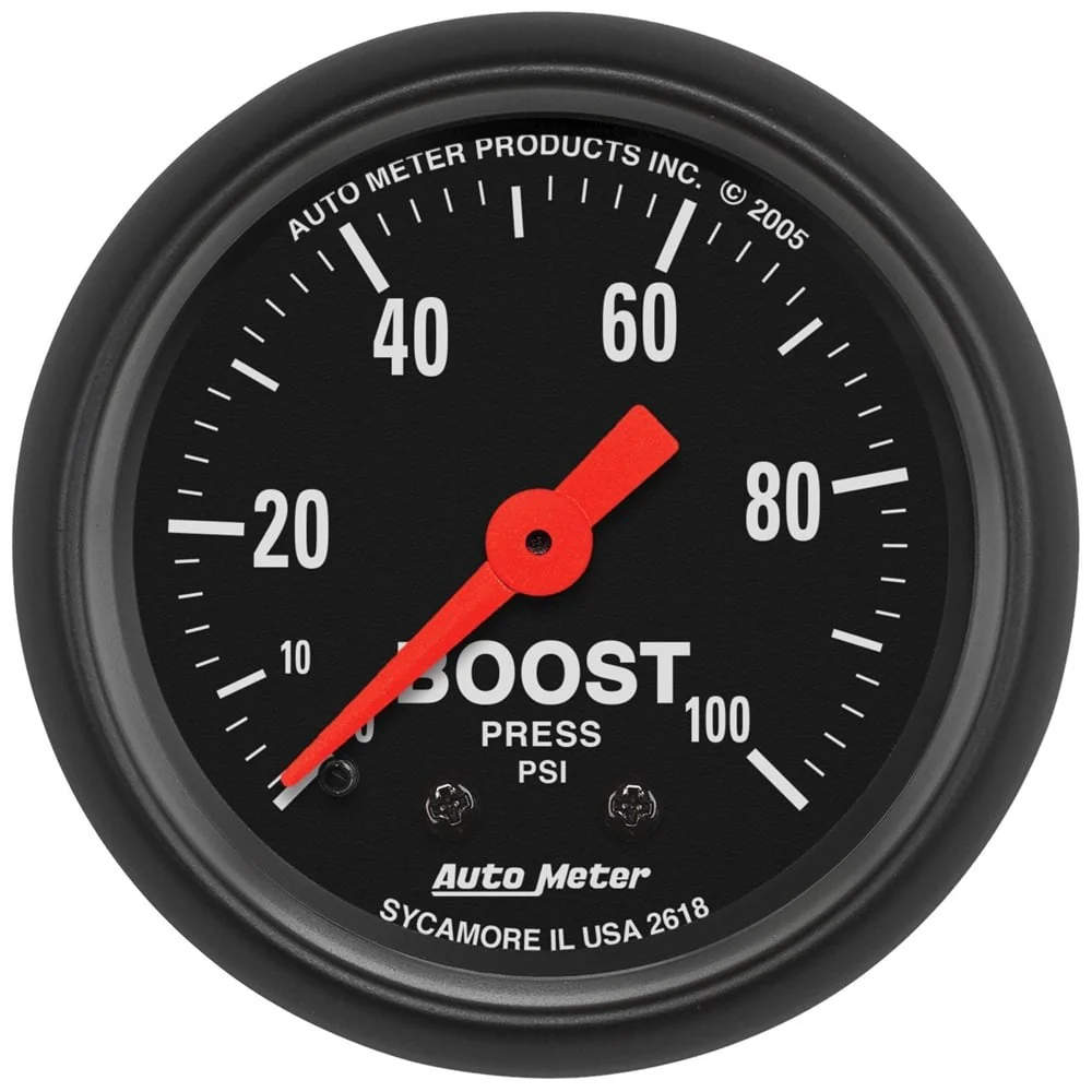 Auto Meter 2-1/16" Z-Series Boost Gauge | 0-35 PSI | 0-60 PSI | 0-100 PSI - Image 4