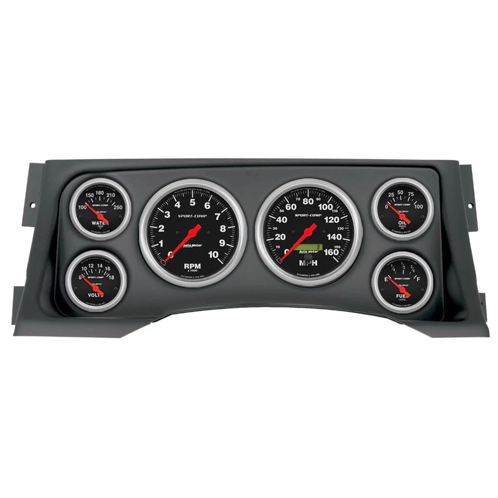 Auto Meter Sport Comp 6 Piece Gauge Kit 95-98 GM 6.5L Detroit - Image 2