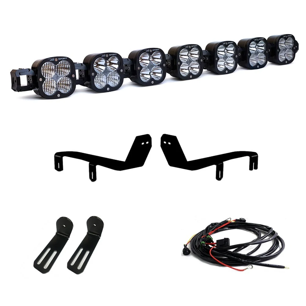 Baja Designs 7 XL Linkable Light Kit With Bumper Bracket 17-19 Ford Superduty - Image 6