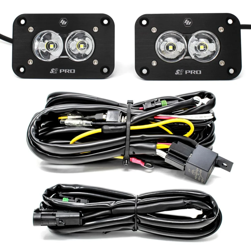 Baja Designs S2 Pro Black Flush Mount LED Light Pod Reverse Kit - Image 2