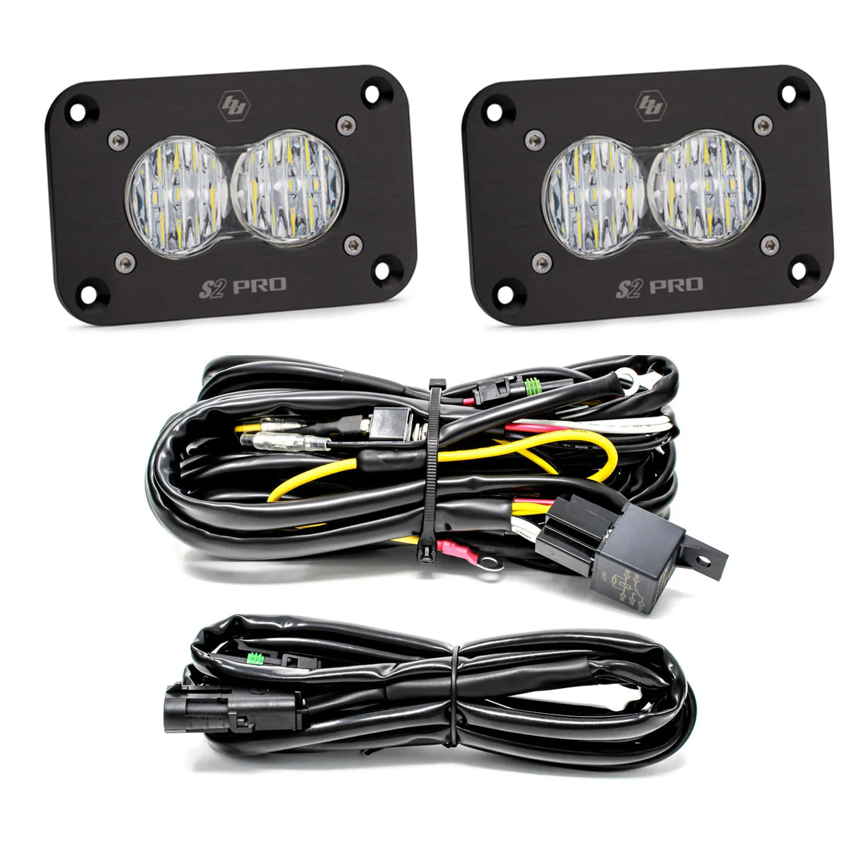 Baja Designs S2 Pro Black Flush Mount LED Light Pod Reverse Kit - Image 3
