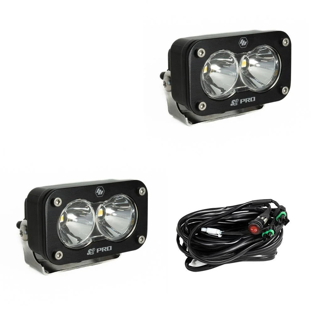 Baja Designs S2 Pro Black LED Auxiliary Light Pod Pair - Image 2