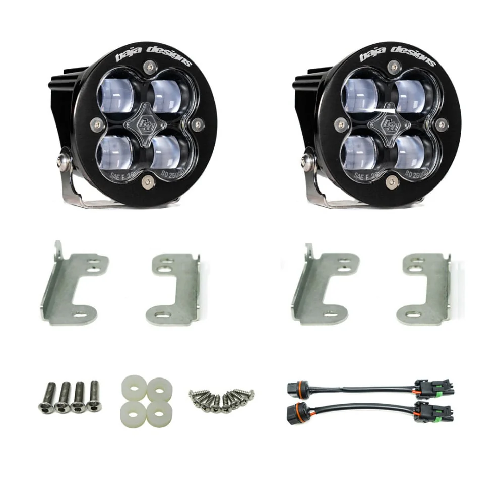 Baja Designs Squadron-R SAE Fog Pocket Light Kit 18-23 Jeep Wrangler JL / 20-24 Gladiator JT - Image 2