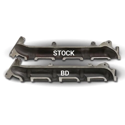 BD 1043006 High Flow Thick Wall Driver's Side Exhaust Manifold Kit 11-16 6.7L Ford Powerstroke - Image 2