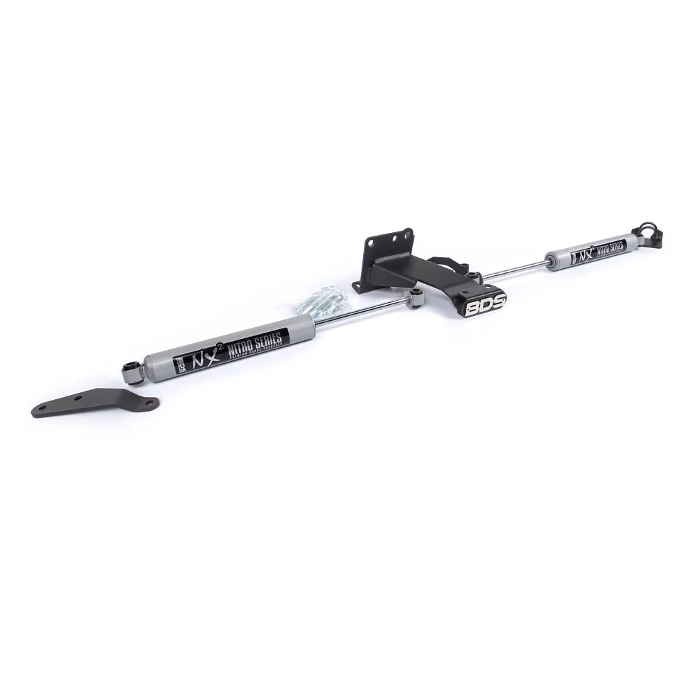 BDS Suspension Dual Steering Stabilizer Kit w/ NX2 Shocks 14-18 Ram 2500 | 13-18 3500 4WD - Image 2