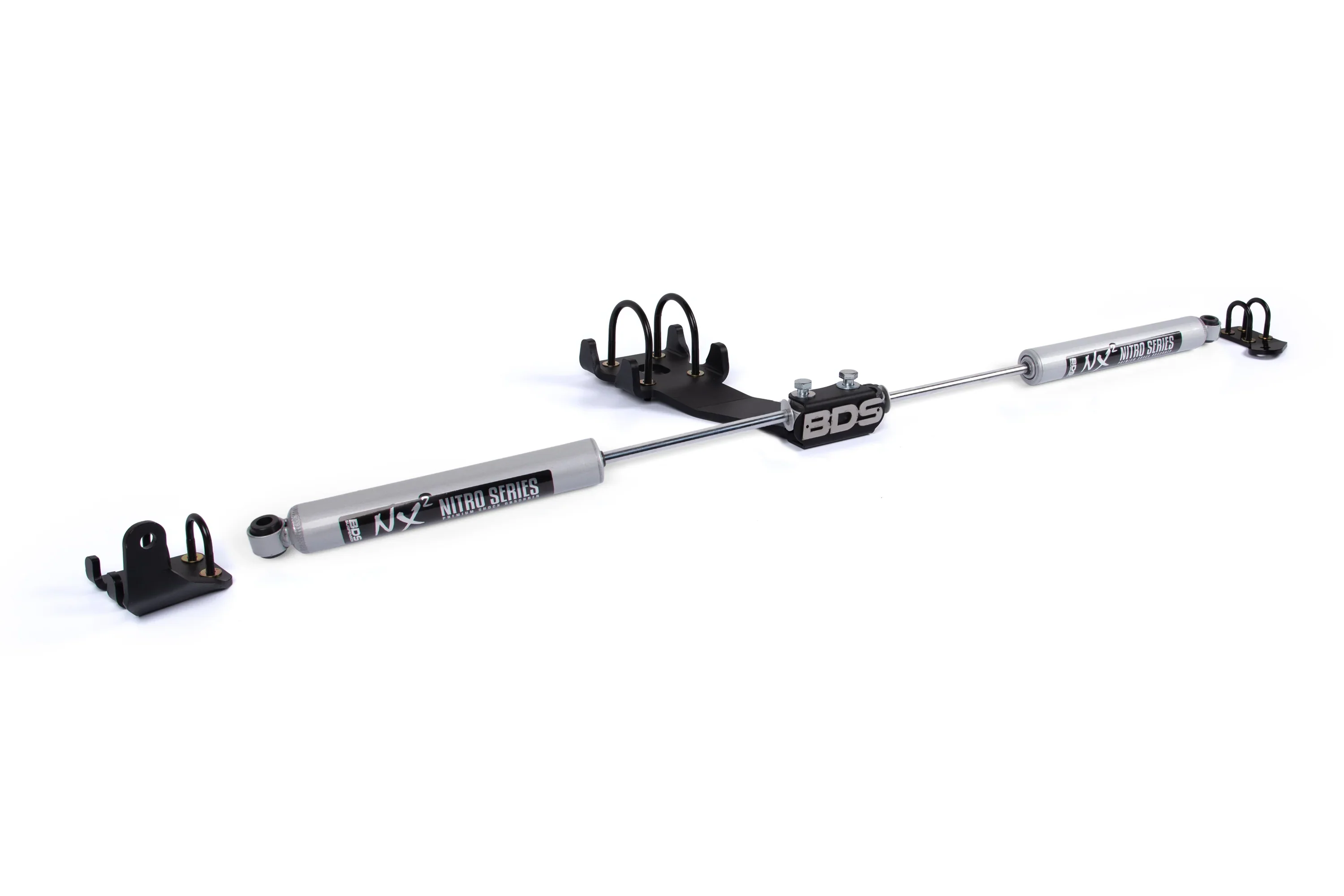 BDS Suspension Dual Steering Stabilizer Kit NX2 Shocks Y-style Steering 94-02 Ram 2500/3500 - Image 2