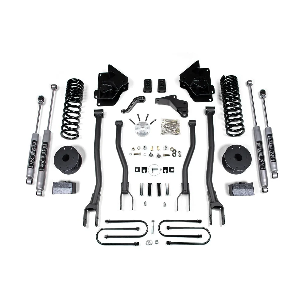 BDS Suspension 4" 4-Link Lift Kit 13-18 Ram 3500 w/Factory Air - Image 3