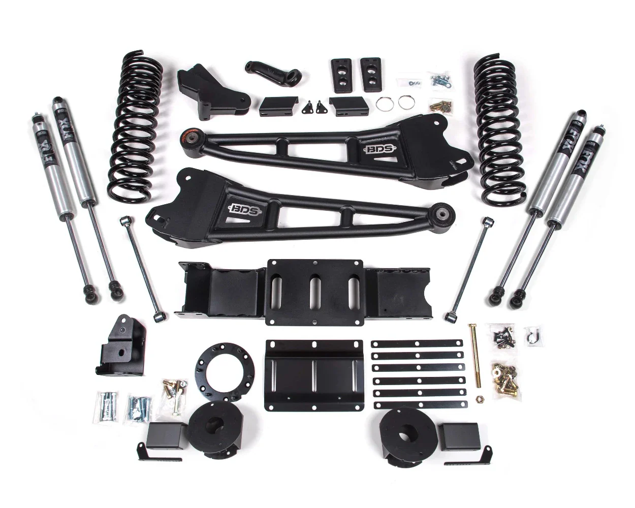 BDS Suspension 4" Radius Arm Lift Kit 19-24 Ram 6.7L Cummins 2500 w/Factory Air - Image 2