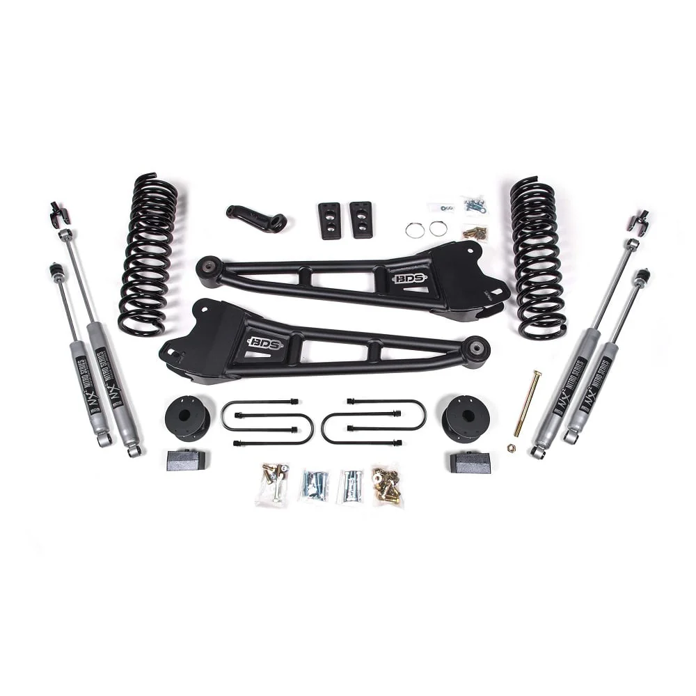 BDS Suspension 4" Radius Arm Lift Kit 13-18 Ram 3500 w/Factory Air - Image 2