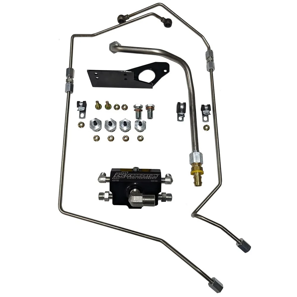 CNC Fabrication 4-Line Feed Fuel Line Kit 03-07 Ford 6.0L Powerstroke - Image 5